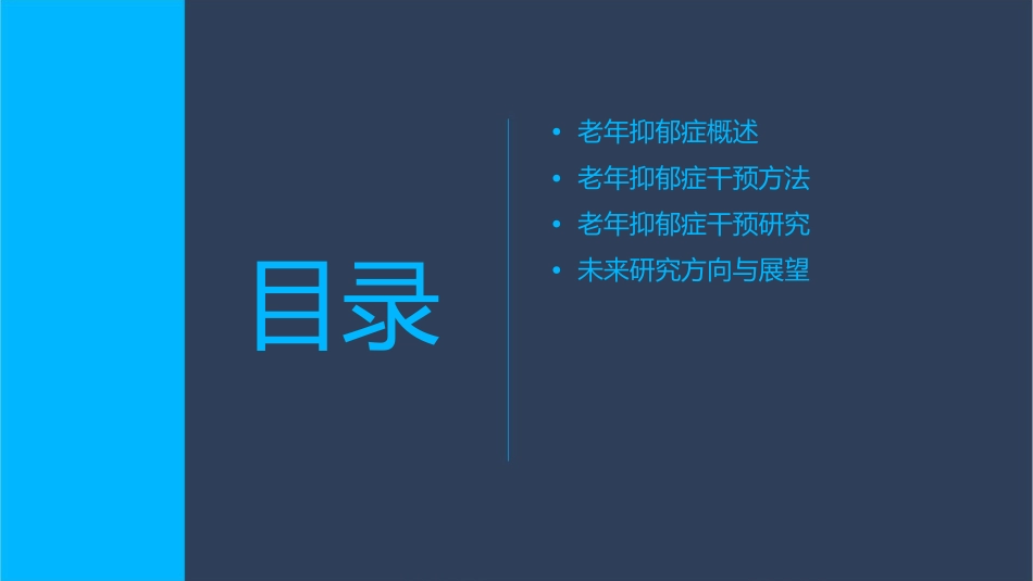 老年抑郁症干预文献展示课件_第2页