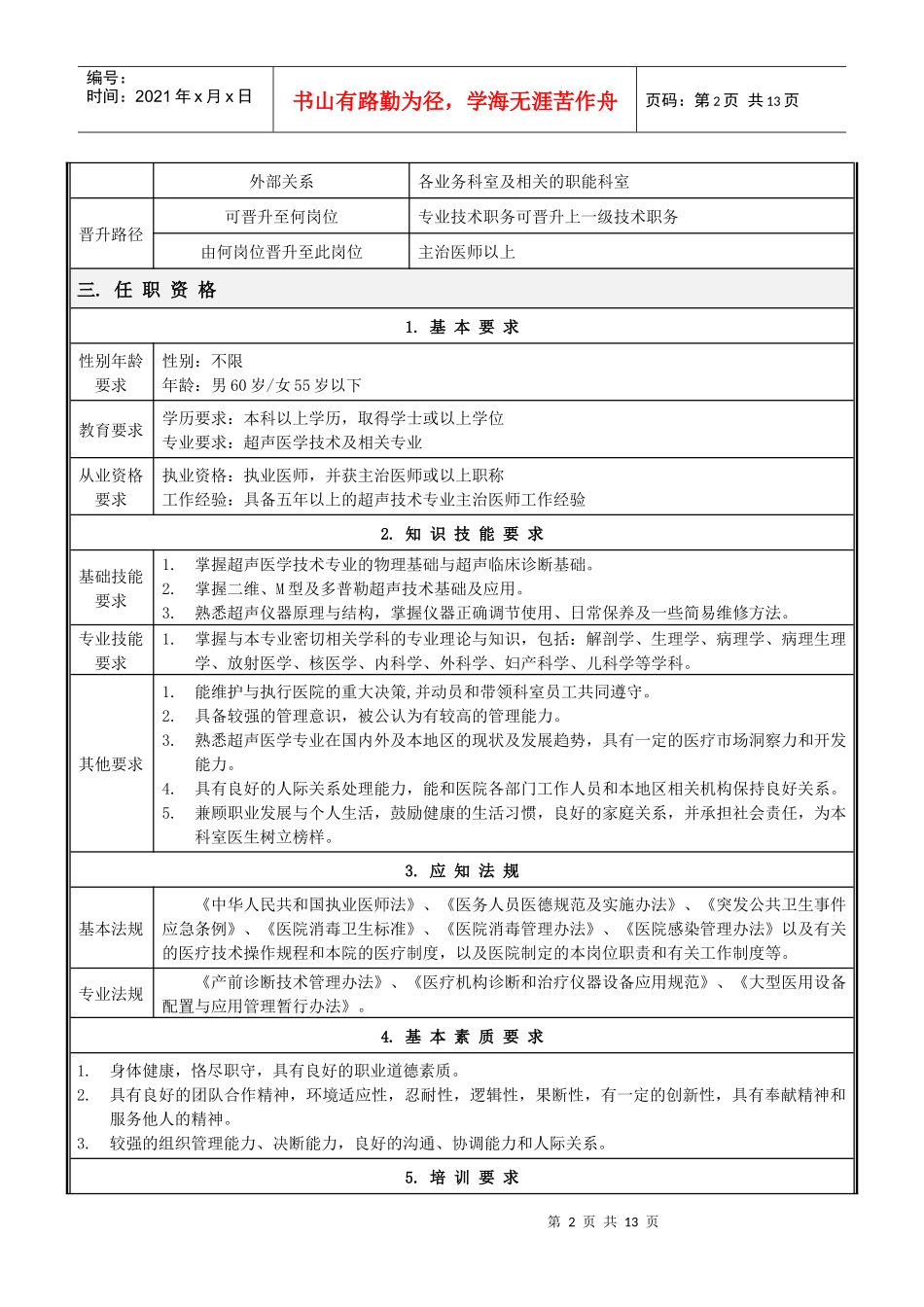 超声科岗位说明书(修改_第2页