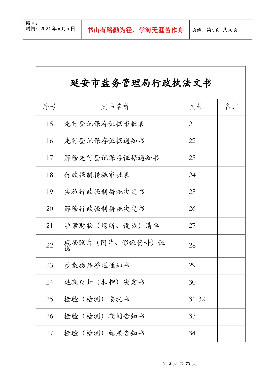 某市盐务管理局行政执法文书_第3页