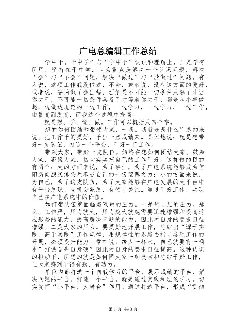 广电总编辑工作总结_第1页