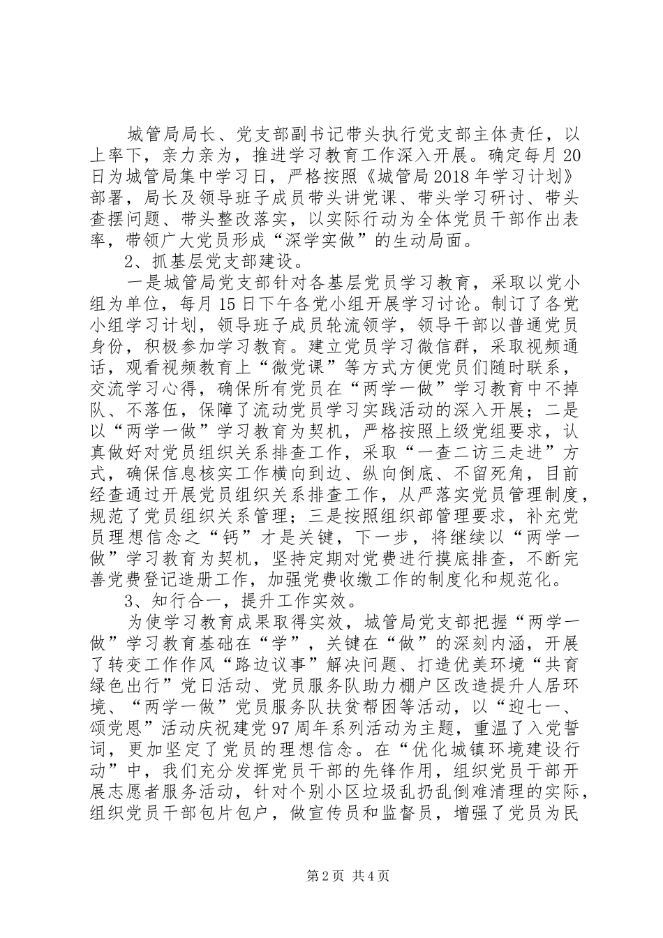 城管局党支部党建品牌创建工作总结_第2页