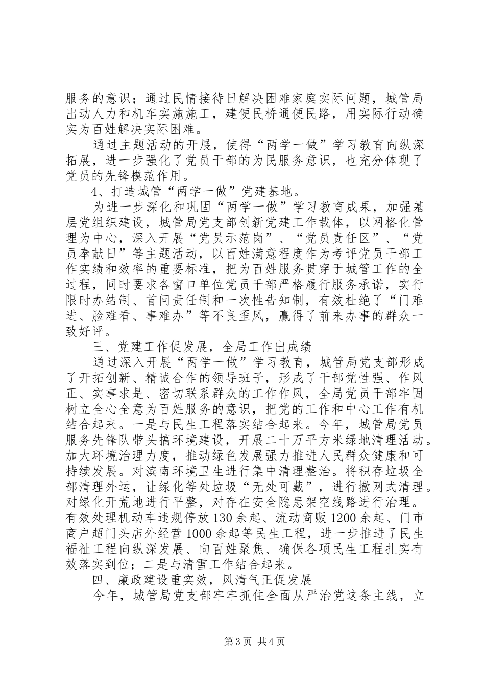 城管局党支部党建品牌创建工作总结_第3页