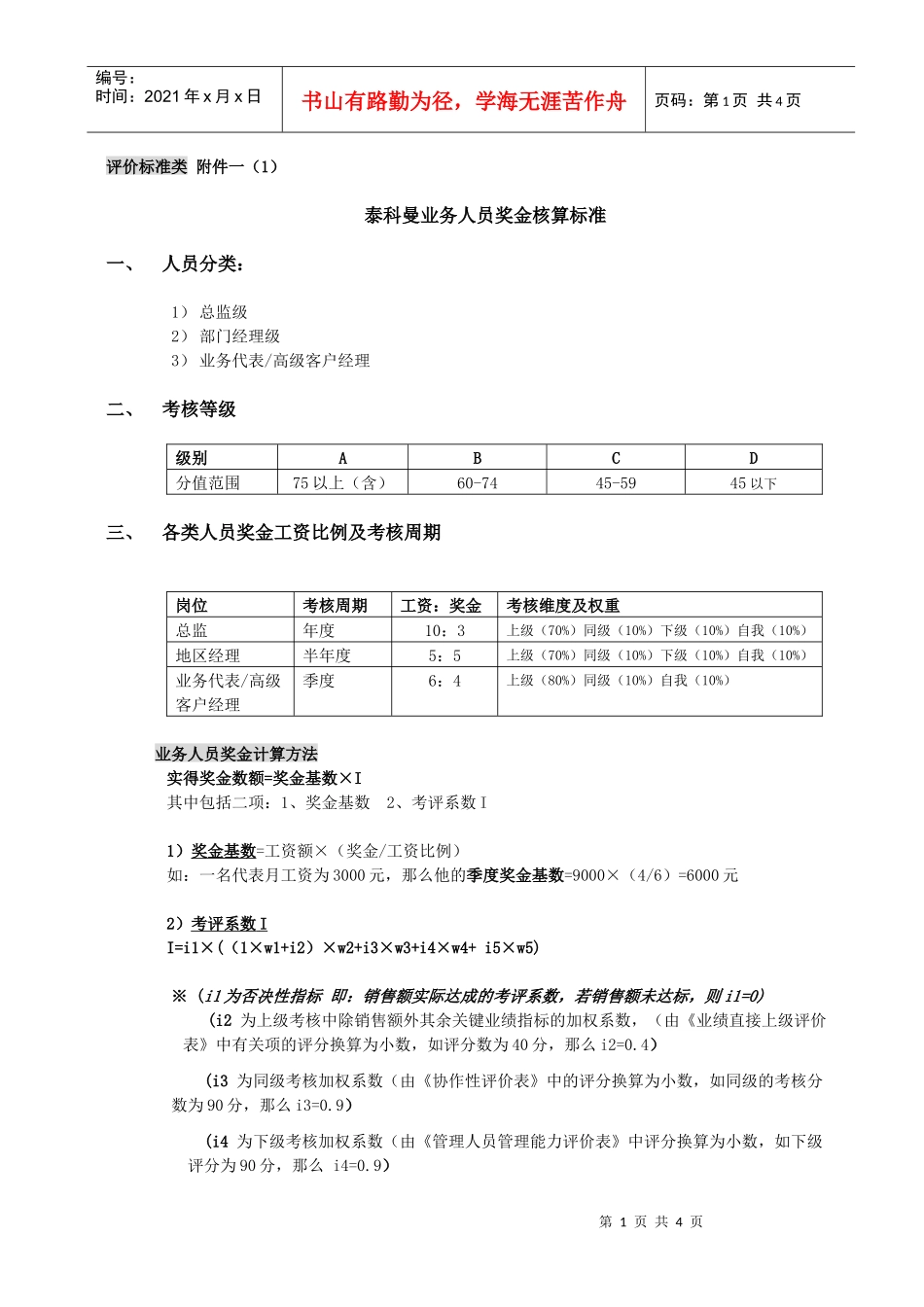 评价标准类泰科曼人员_第1页