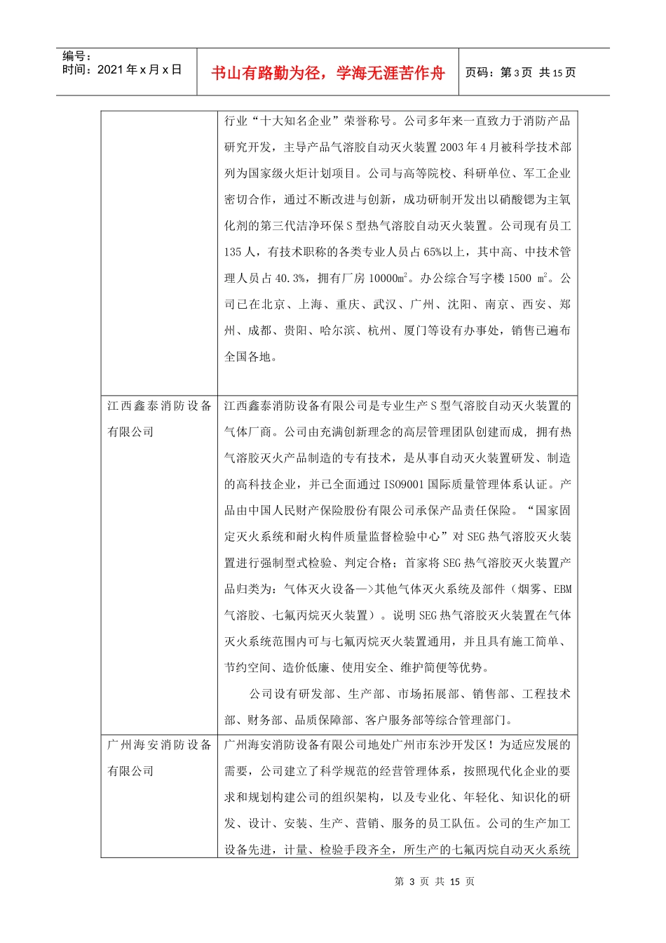 气溶胶消防公司清单_第3页