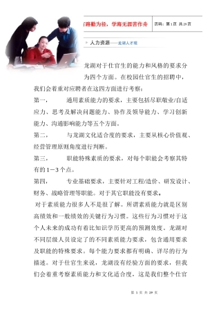 重庆某地产学习材料3人力资源观