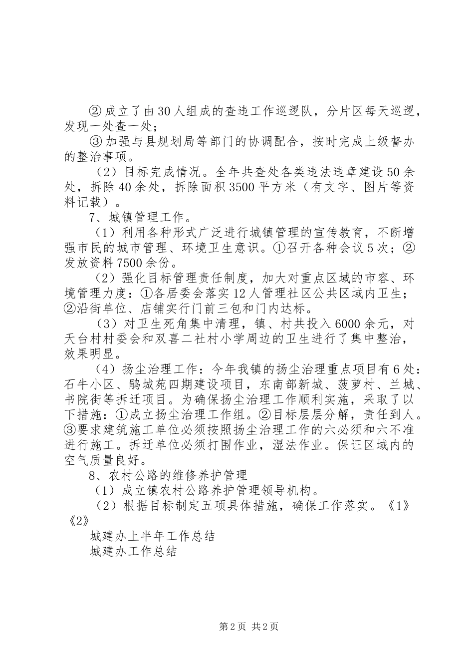 城建办工作总结_第2页