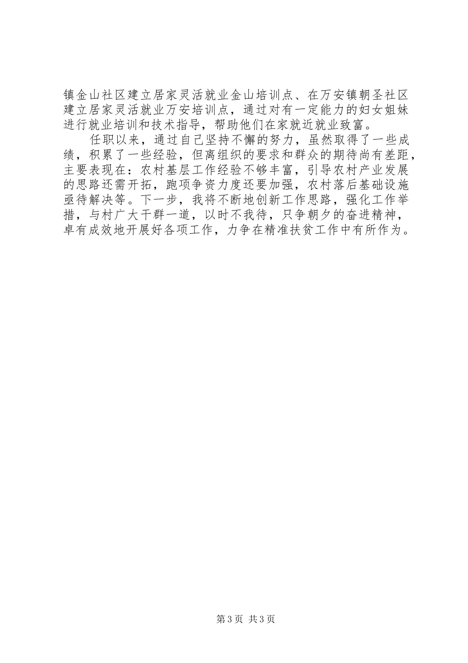 妇联驻村第一书记工作总结_第3页