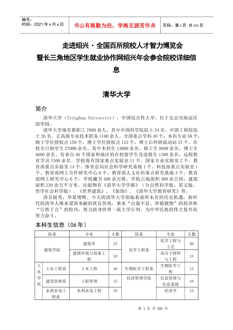 走进绍兴全国百所院校人才智力博览会_第1页