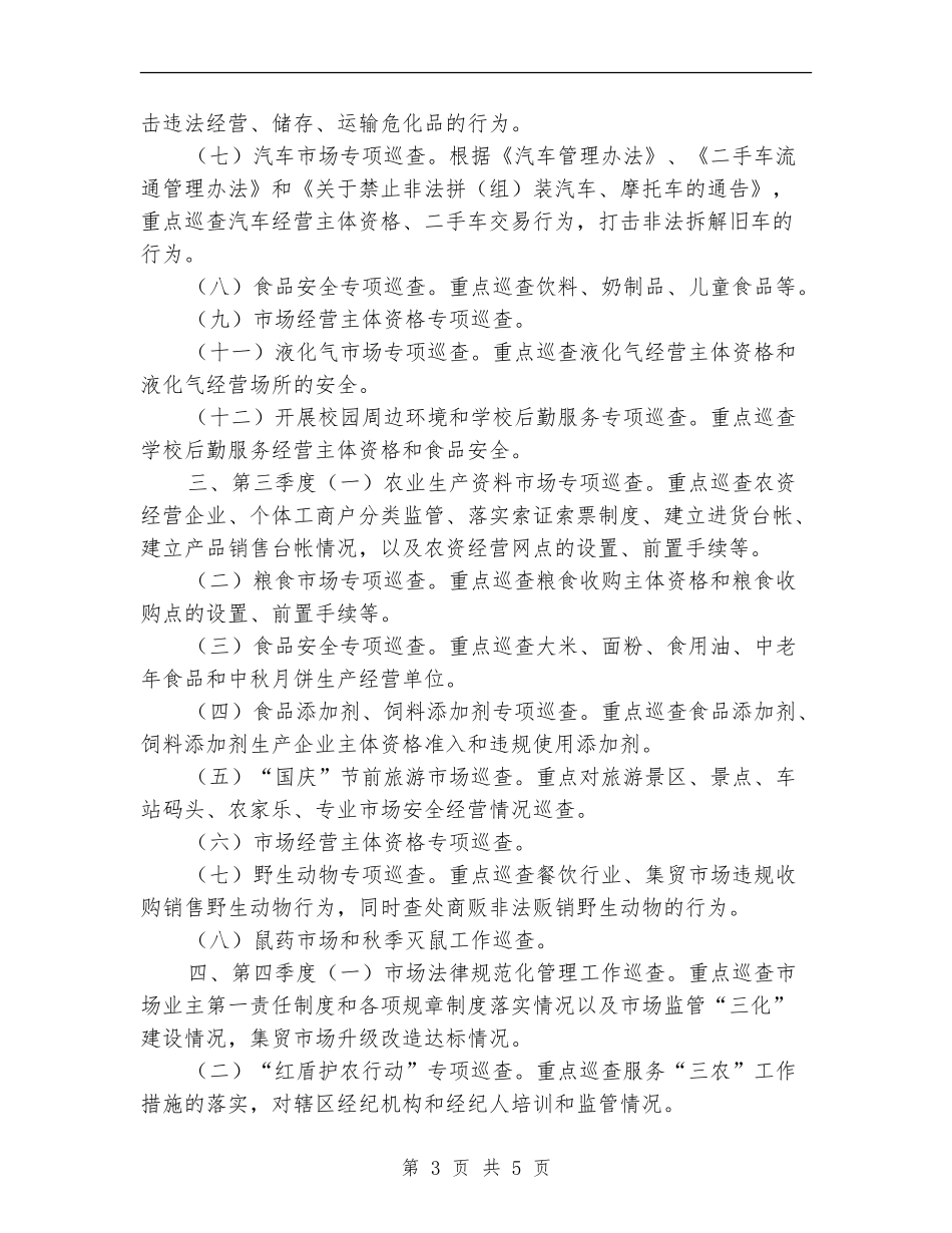 工商所年度市场巡查工作计划_第3页