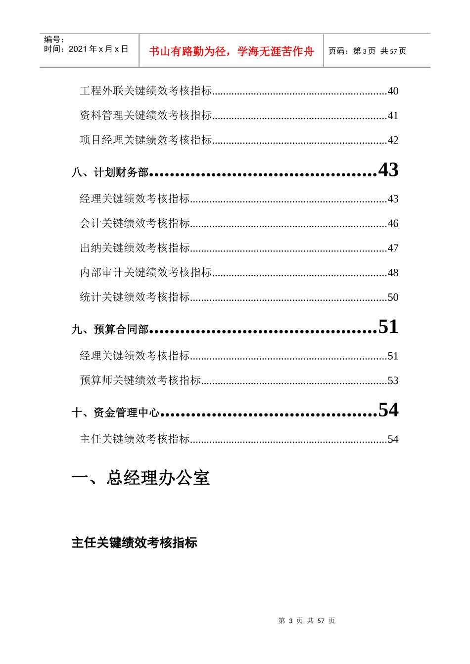 房地产公司岗位KPI指标库_2_第3页