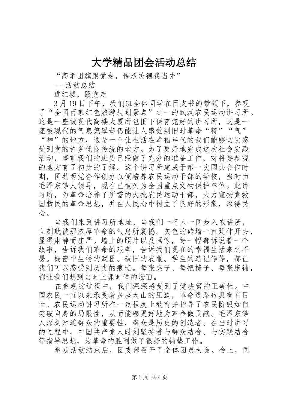 大学精品团会活动总结_第1页