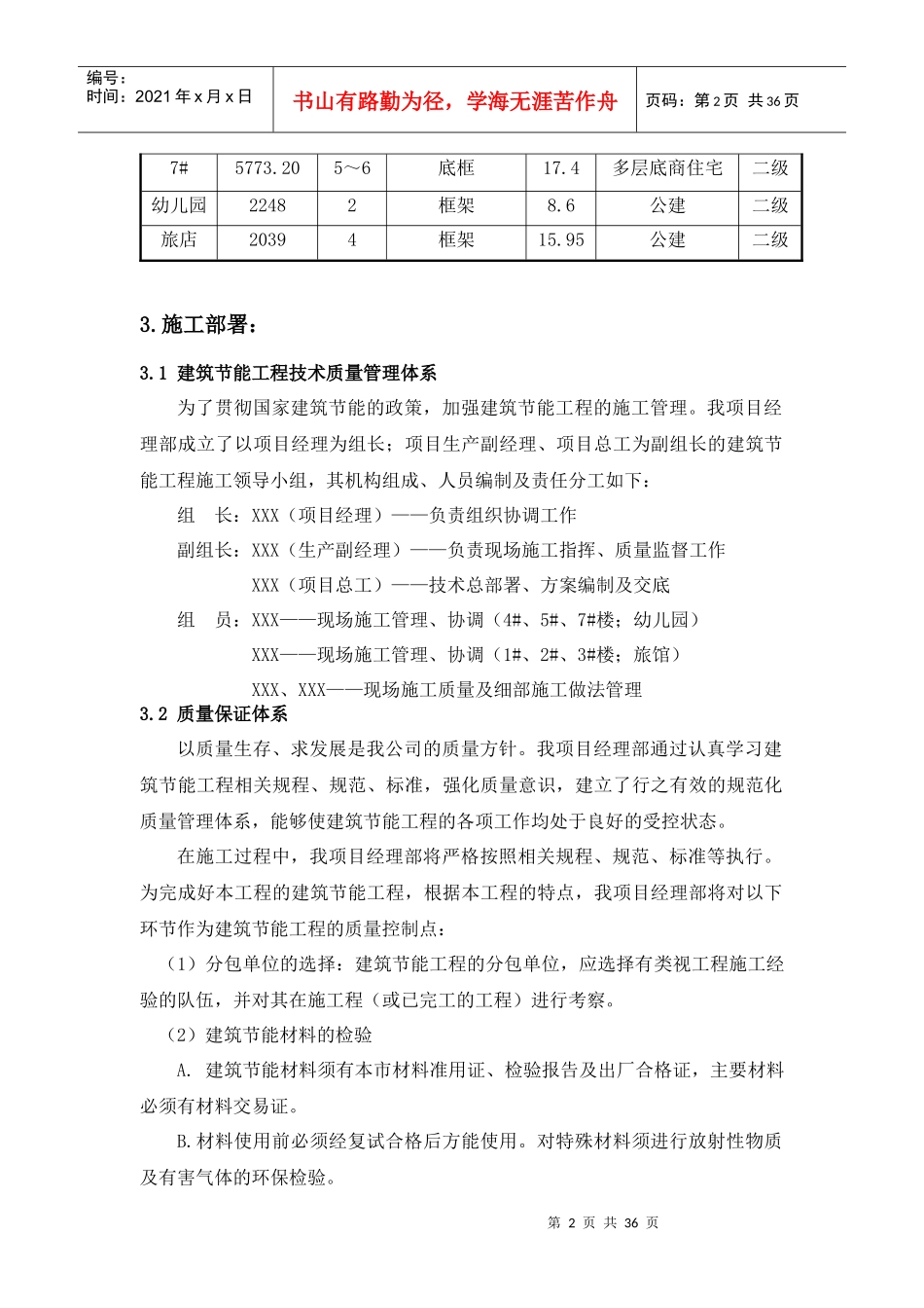 建筑节能施工方案培训资料(doc 34页)_第2页
