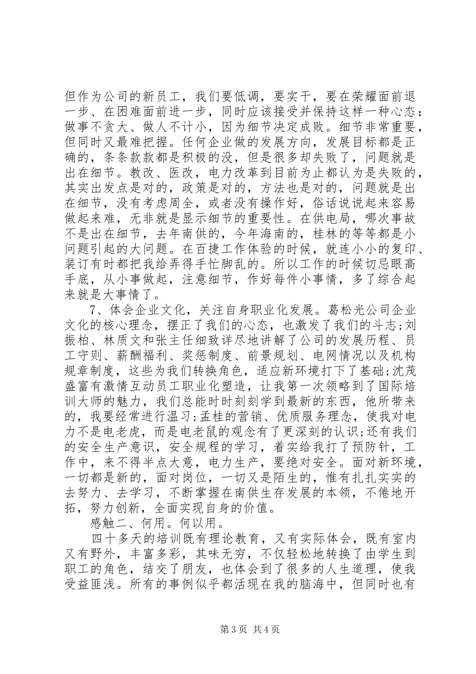 关于岗前培训总结范文_第3页