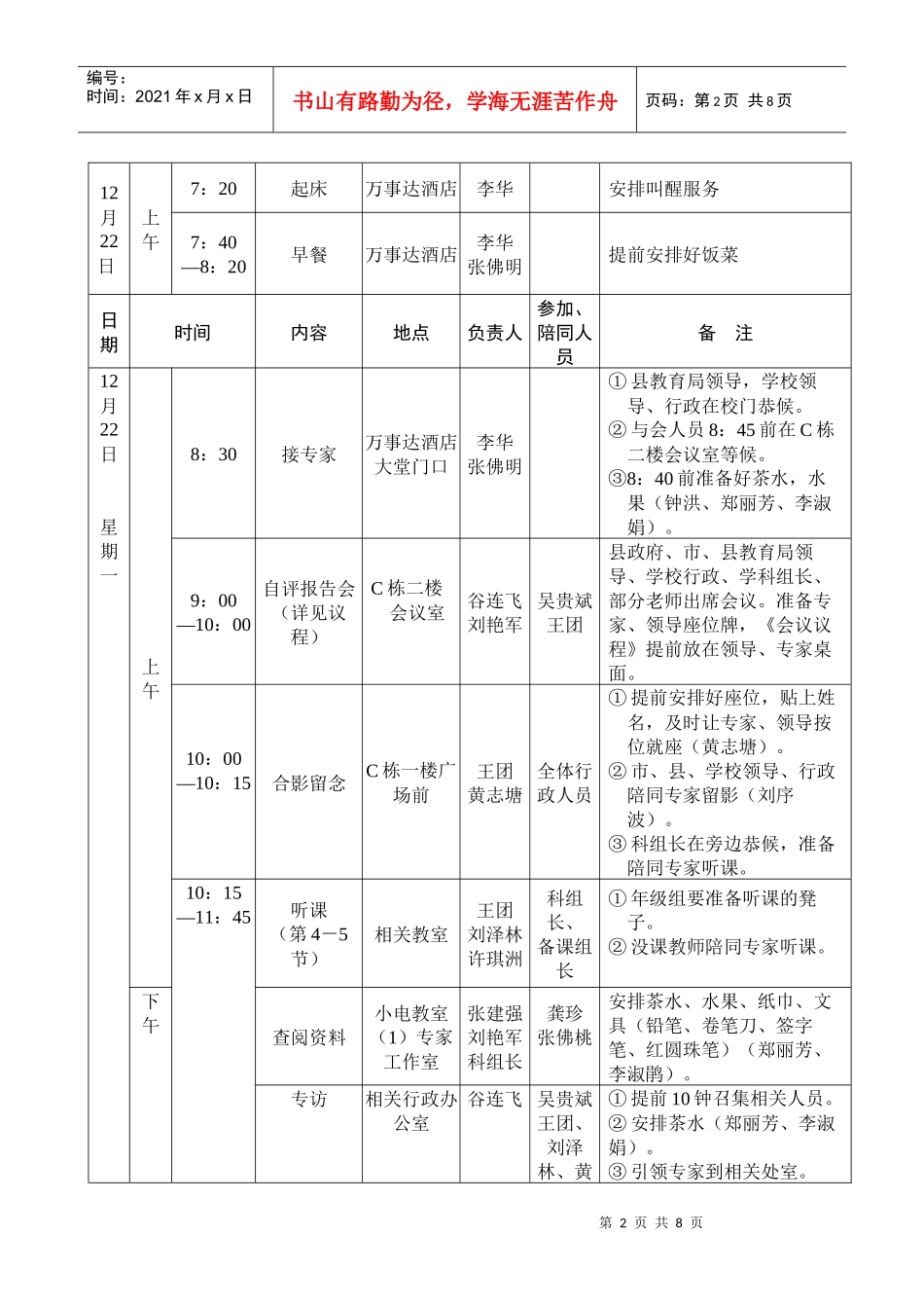 广东省教学水平评估惠东中学工作手册_第2页