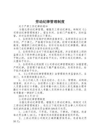 劳动纪律管理规章制度 (22)