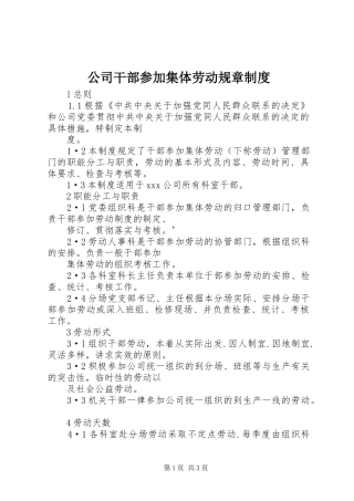 公司干部参加集体劳动规章规章制度 (2)