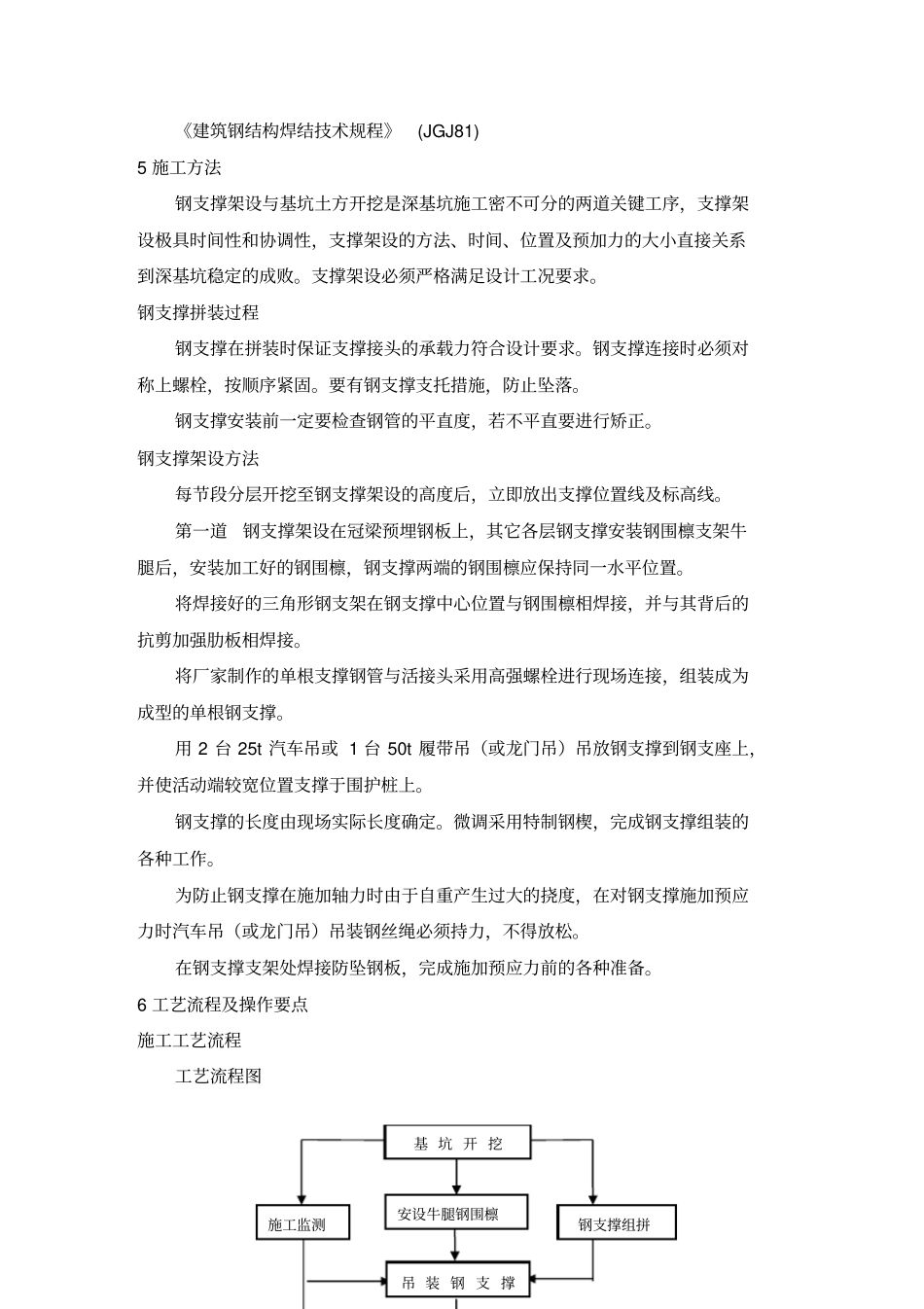 围护结构钢支撑施工工艺工法_第2页