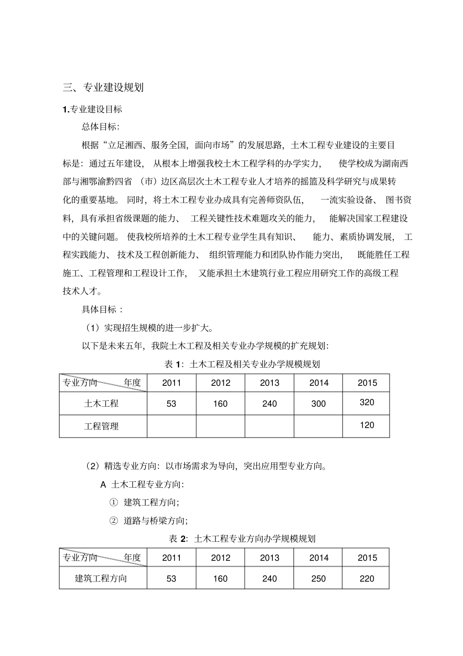 土木工程专业建设与发展规划(二、三)_第2页