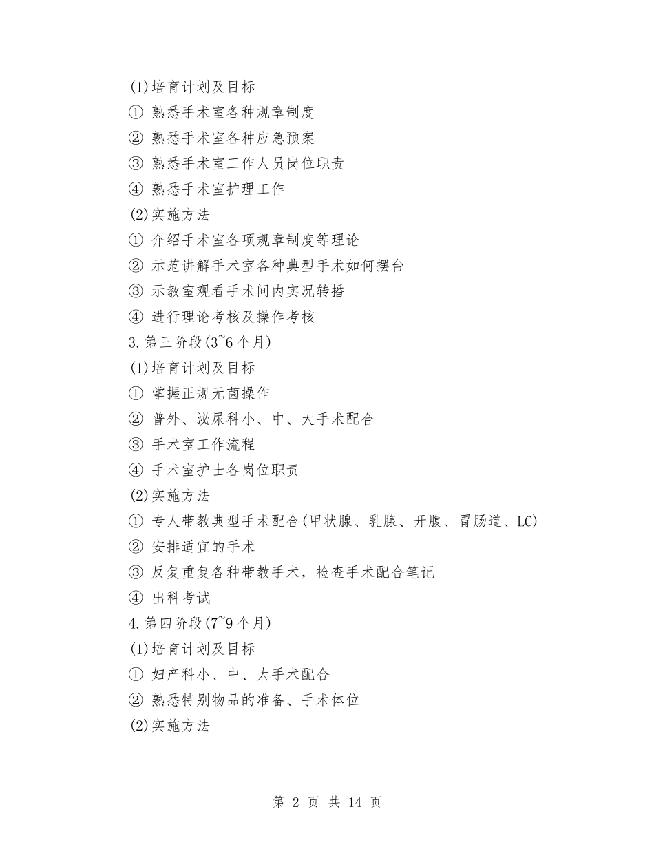 2024手术室各级别护士工作计划范文与2024扶贫工作计划汇编_第2页