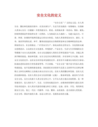《安全文化》之安全文化的定义 