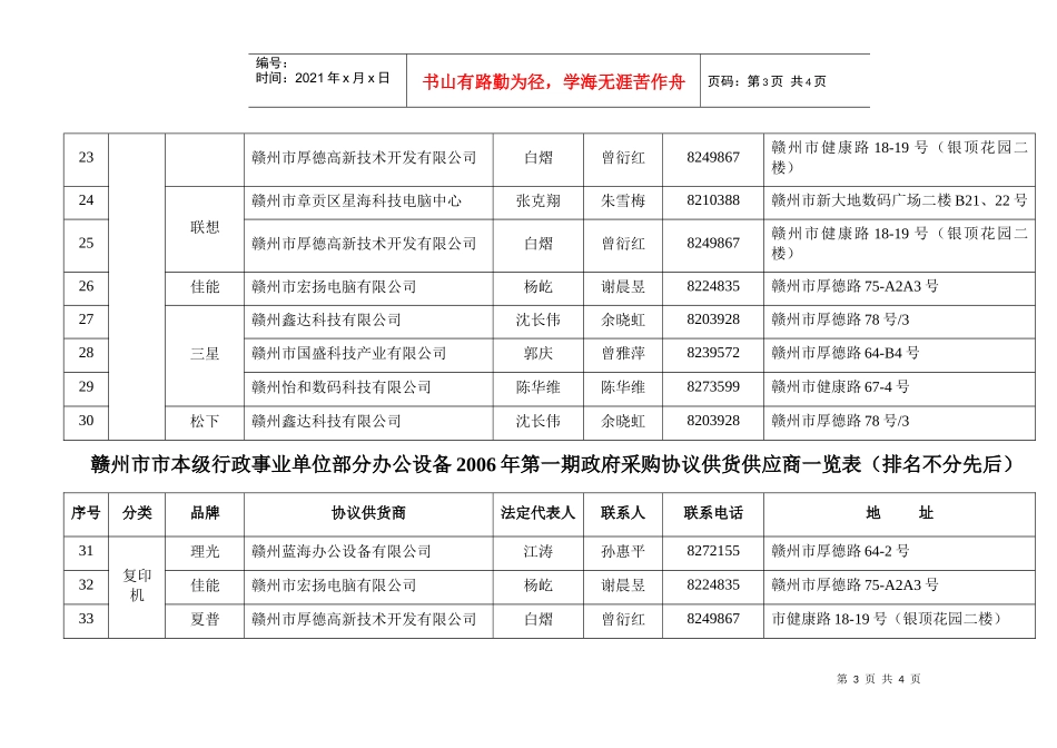 赣州市市本级行政事业单位协议供货_第3页
