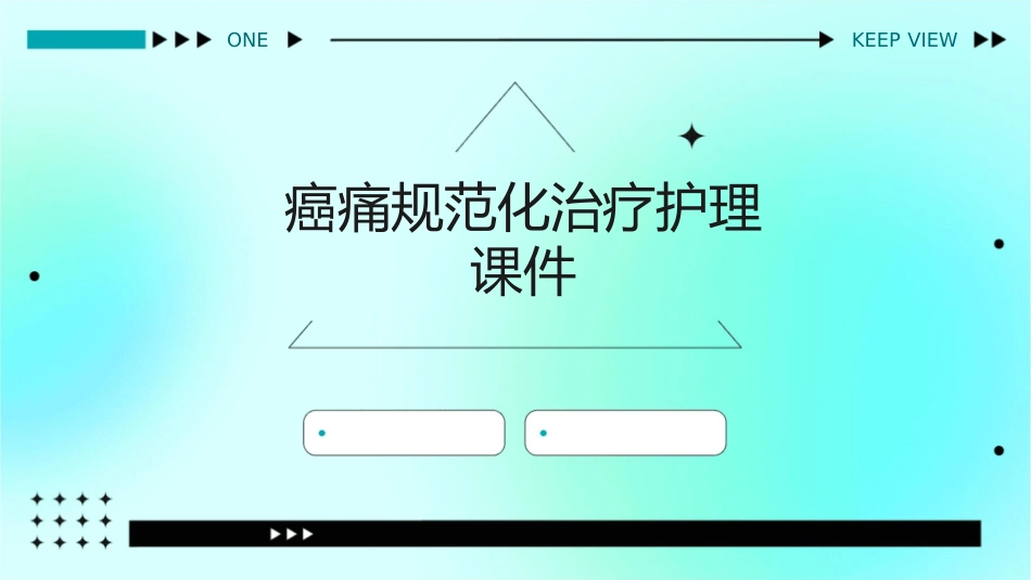 癌痛规范化治疗护理课件_第1页