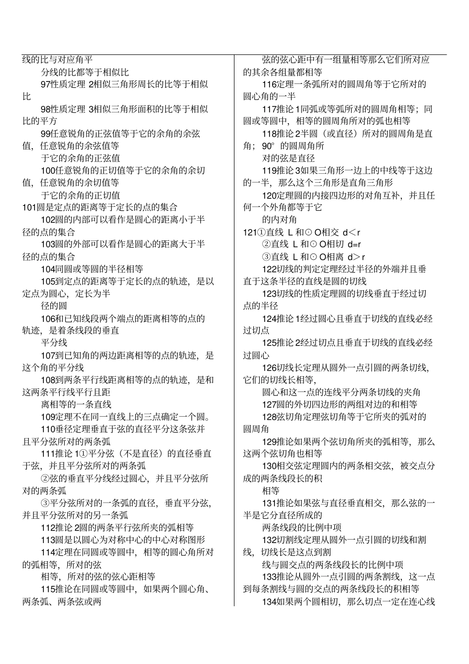 初中数学必考146个知识点(精心排版,适合打印)_第3页