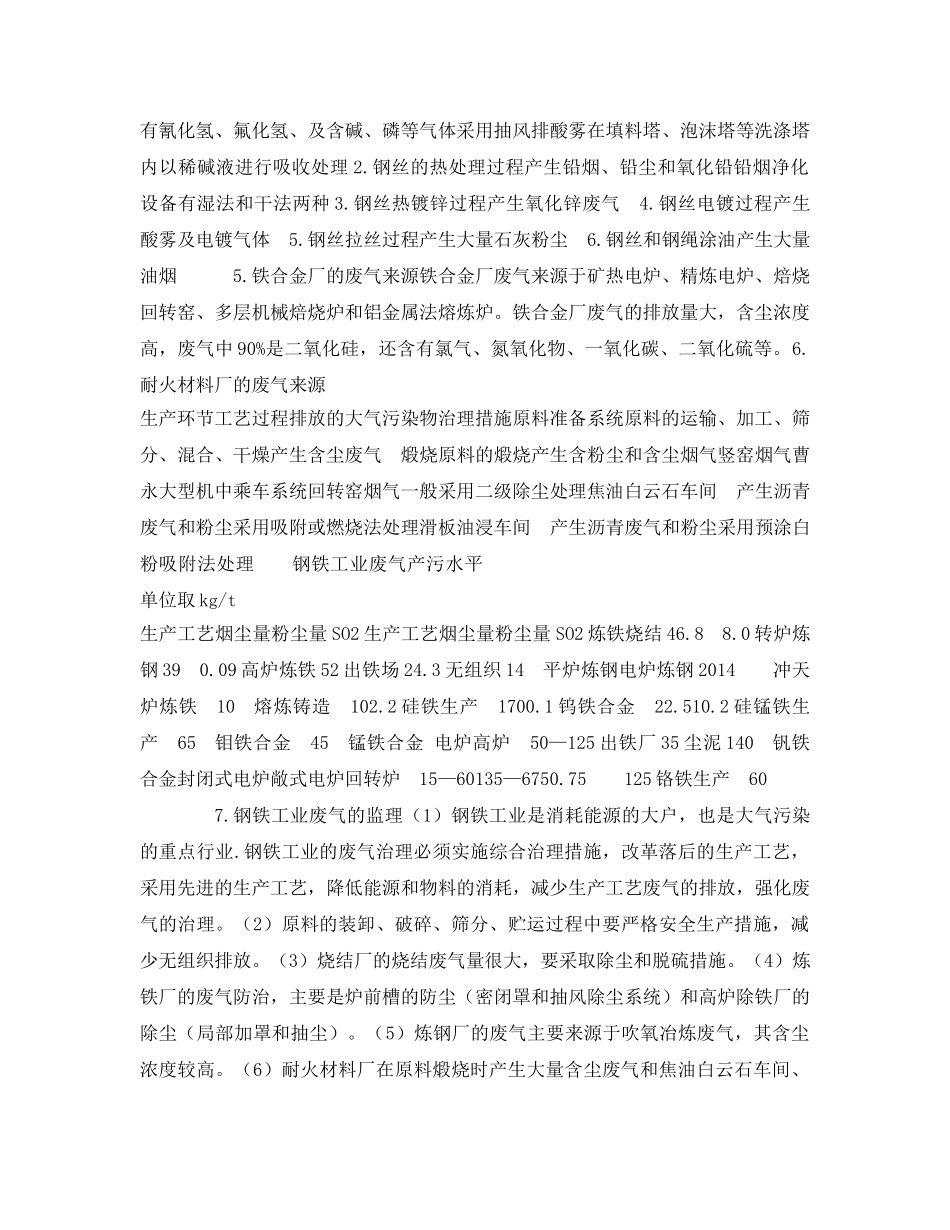 《安全环境-环保技术》之钢铁产业废气污染的治理 _第2页