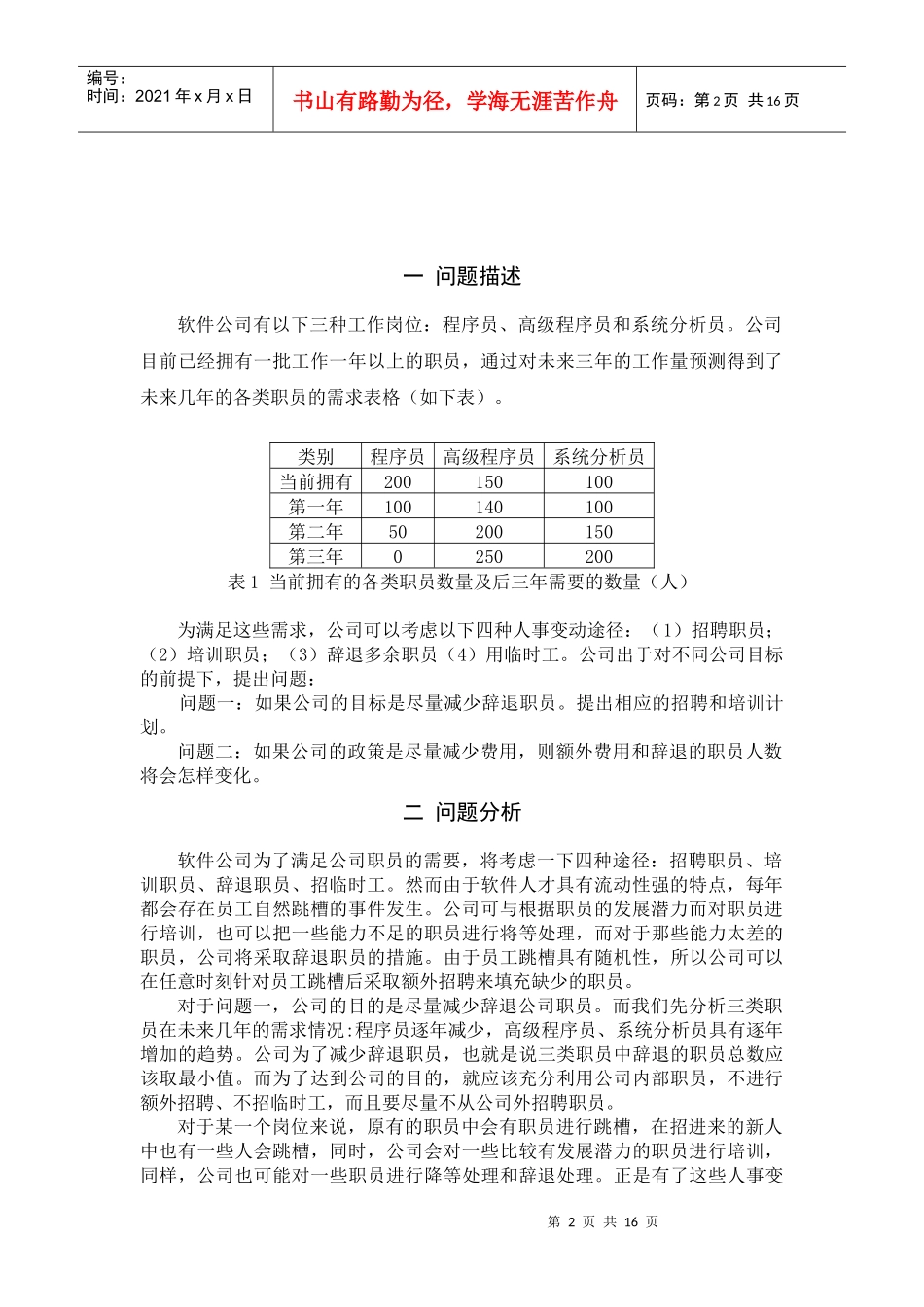 软件公司人力资源规划的数学模型(1)_第3页