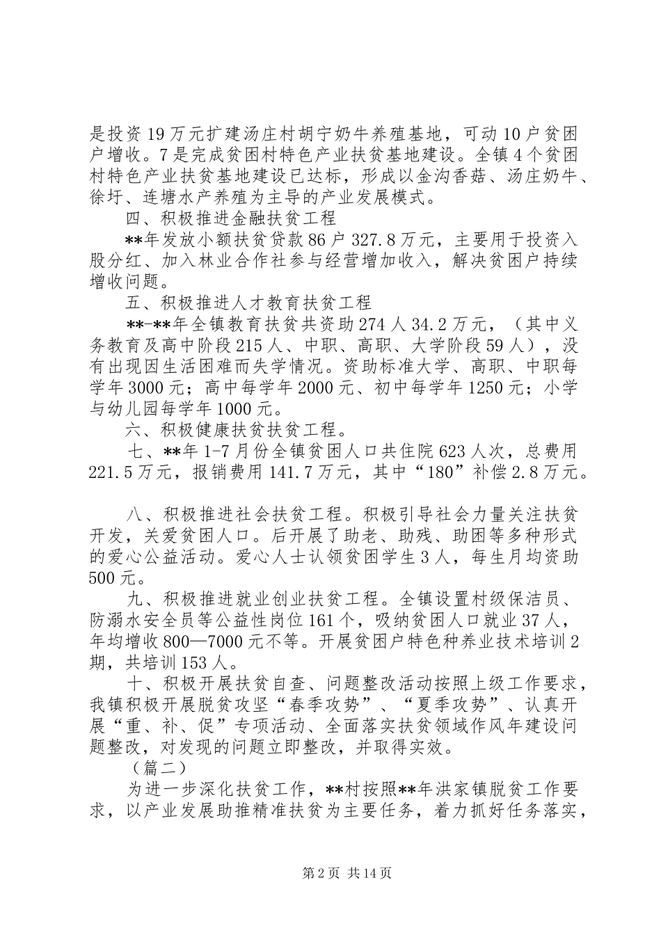 扶贫工作年终总结（五篇）_第2页
