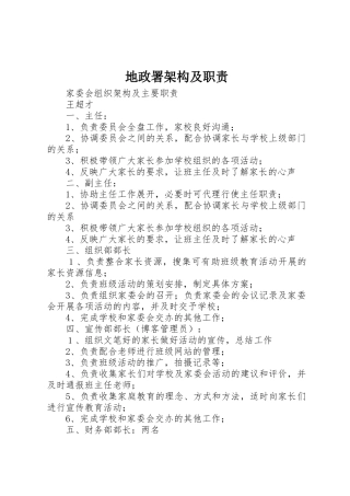 地政署架构及职责要求