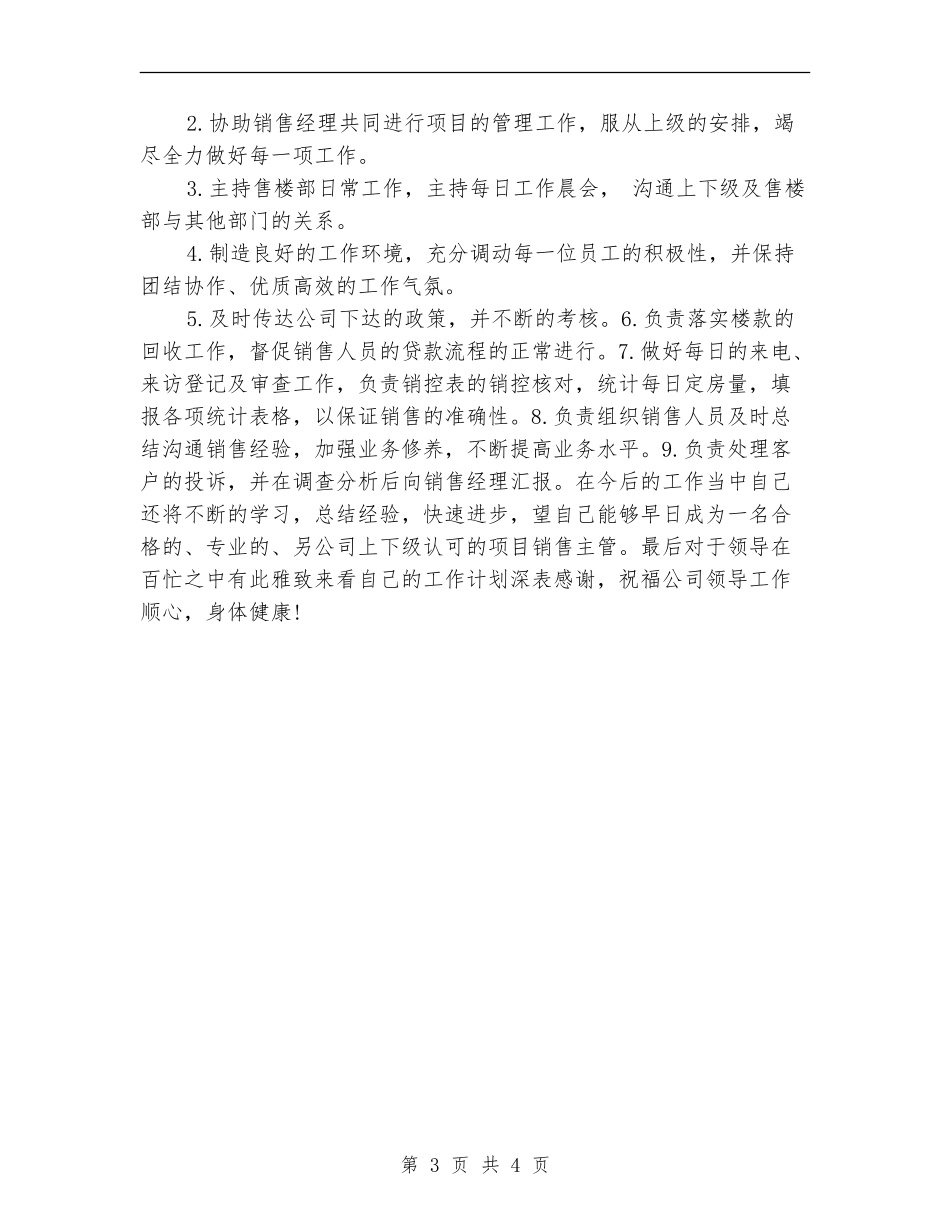 销售部月度工作计划表报告_第3页