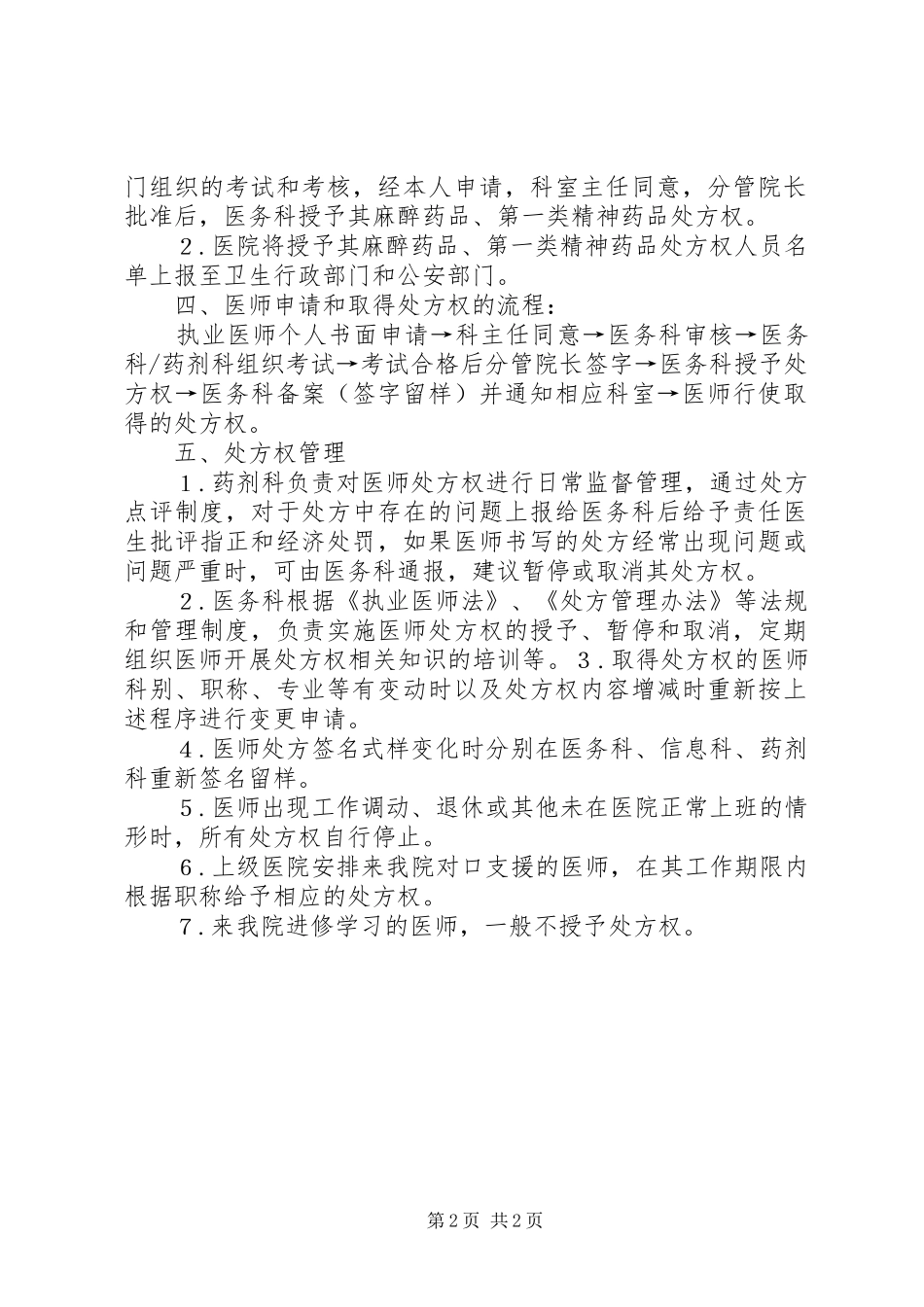 处方权审批规章制度细则_第2页