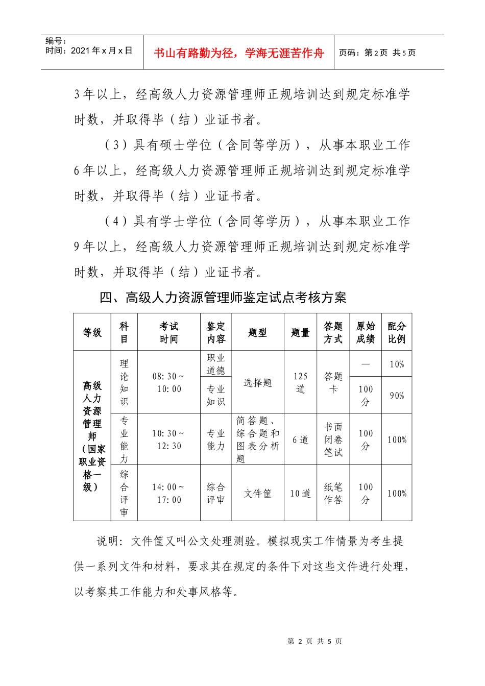 高级人力资源管理师试点工作有关情况_第2页