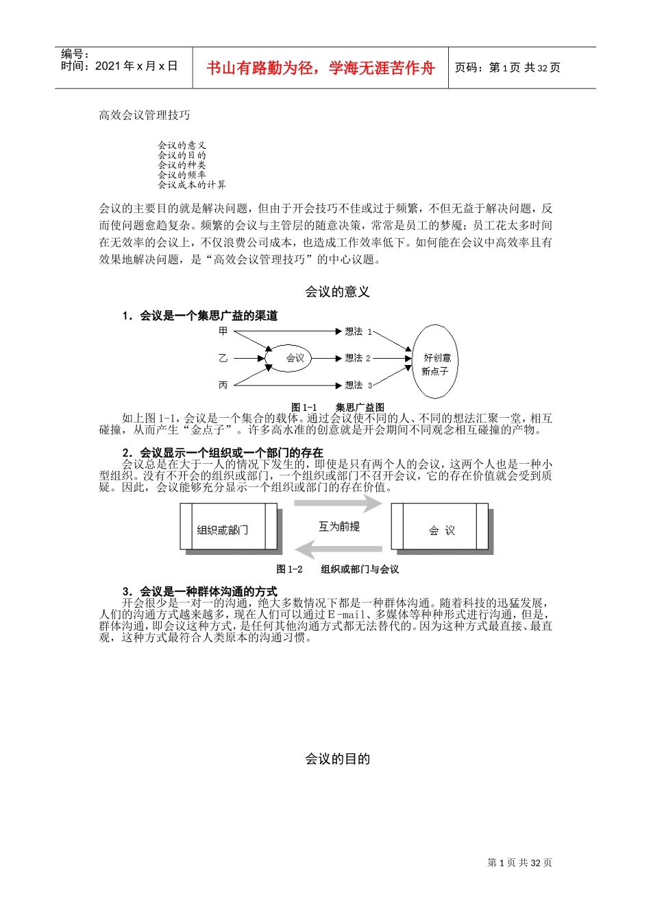 高效会议管理技巧课件_第1页