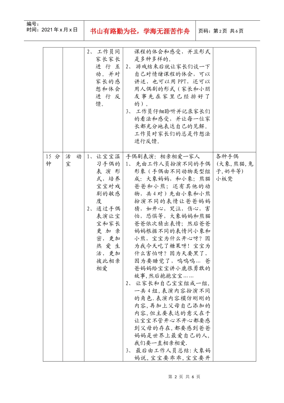 情绪结业计划书(三人合作版)_第2页