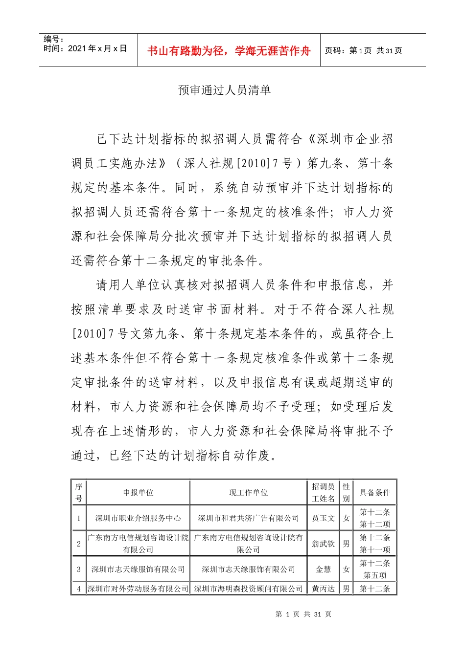 预审通过人员清单_第1页