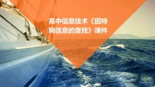 高中信息技术《因特网信息的查找》课件
