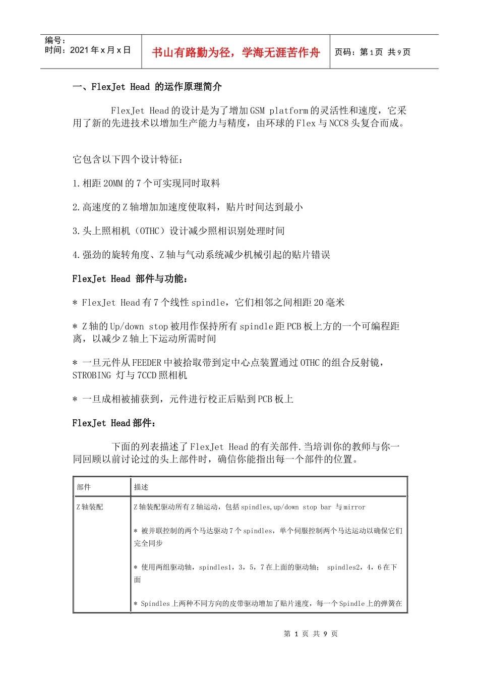 环球贴片机GSM2-OM培训教材_第1页