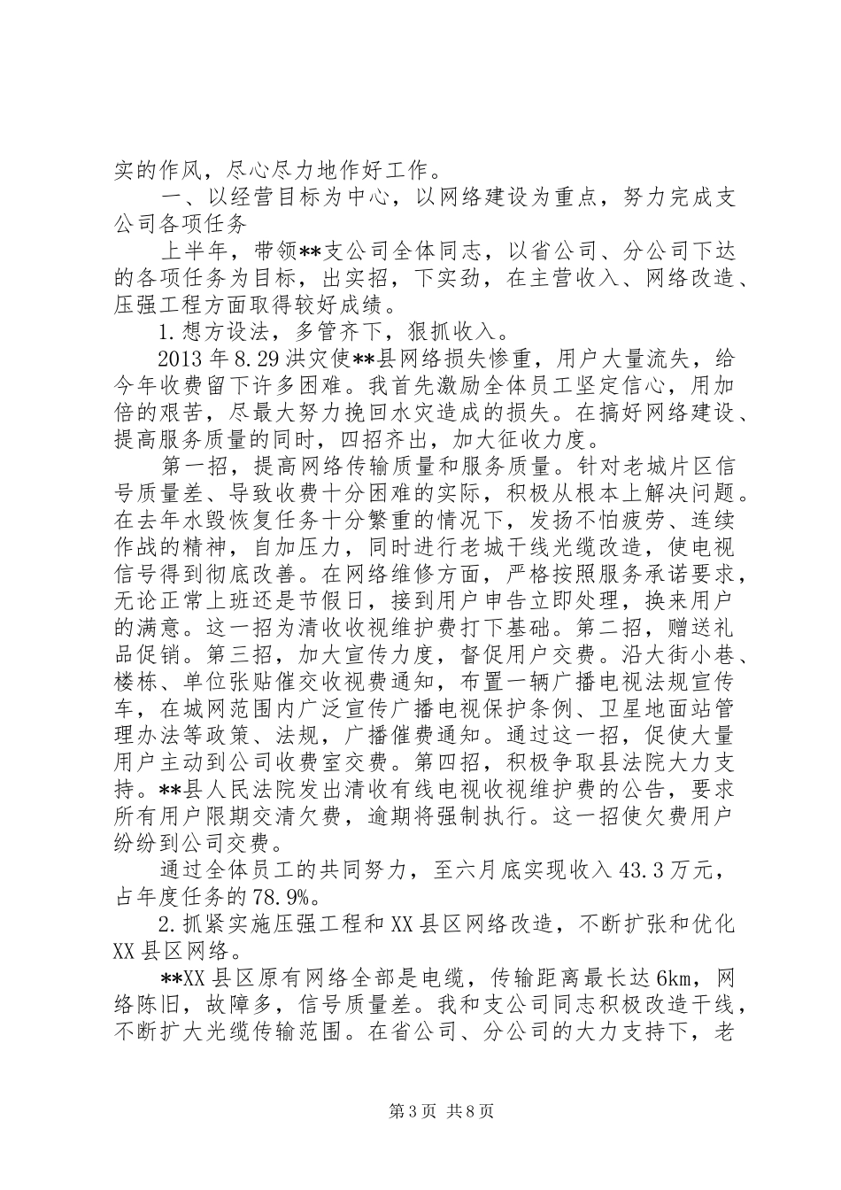 分公司工作总结报告范文_第3页
