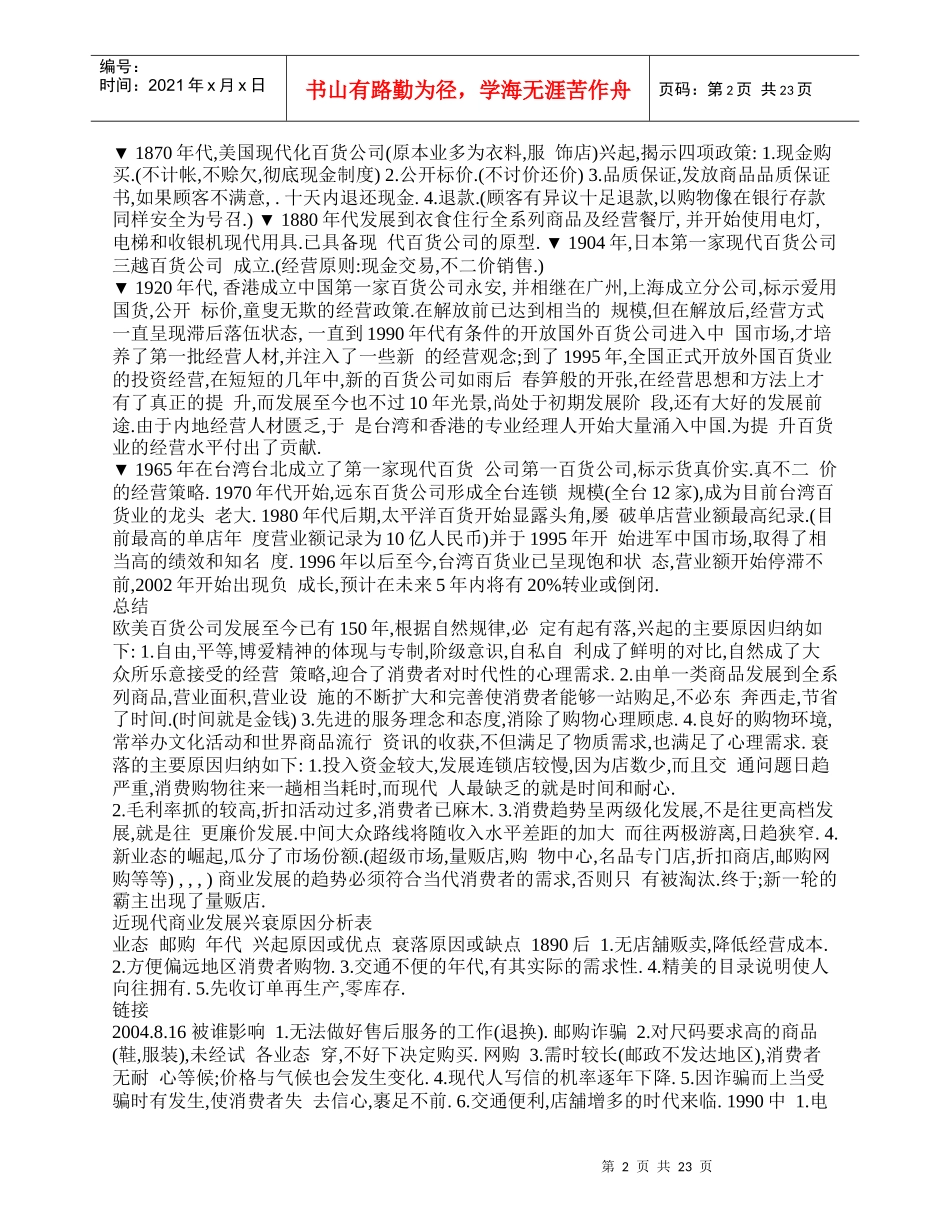 百货服饰主管培训教材_第2页