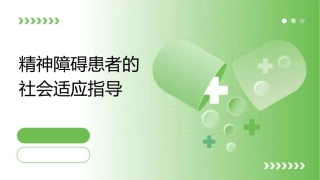 精神障碍患者的社会适应指导