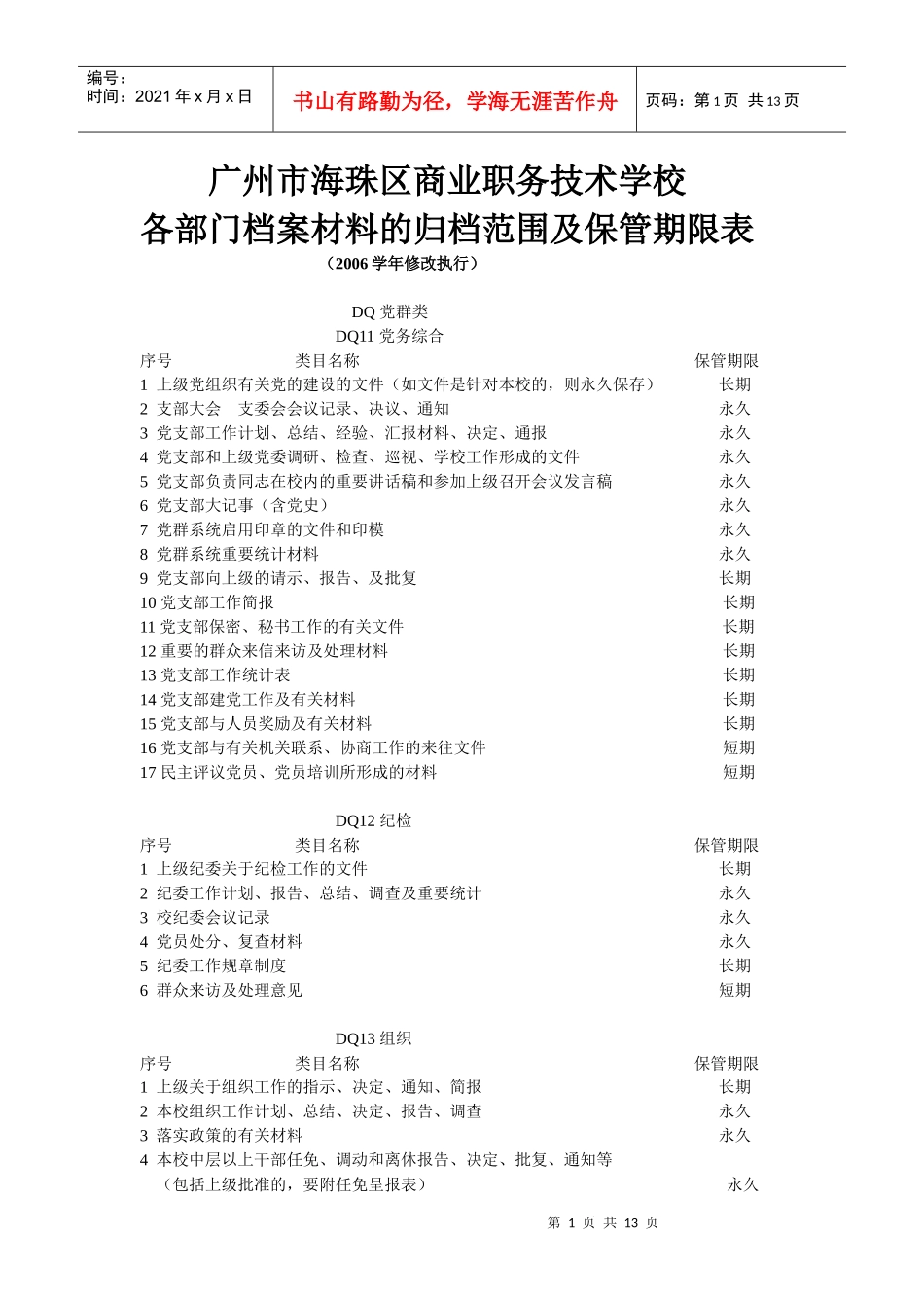 广州市海珠区商业职务技术学校_第1页
