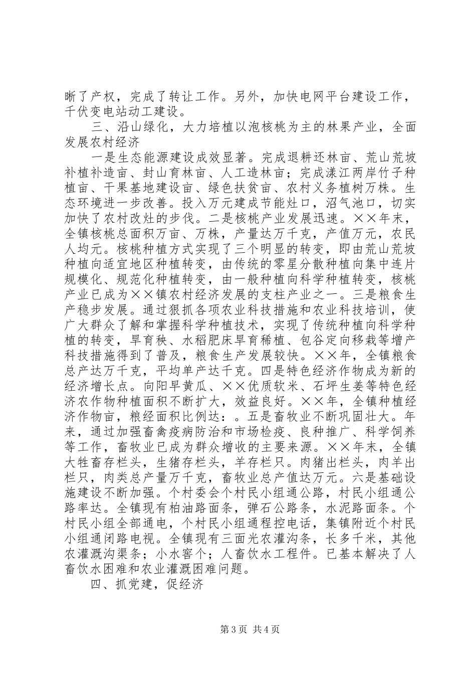 工作总结沿路招商沿江开发沿山绿化_第3页