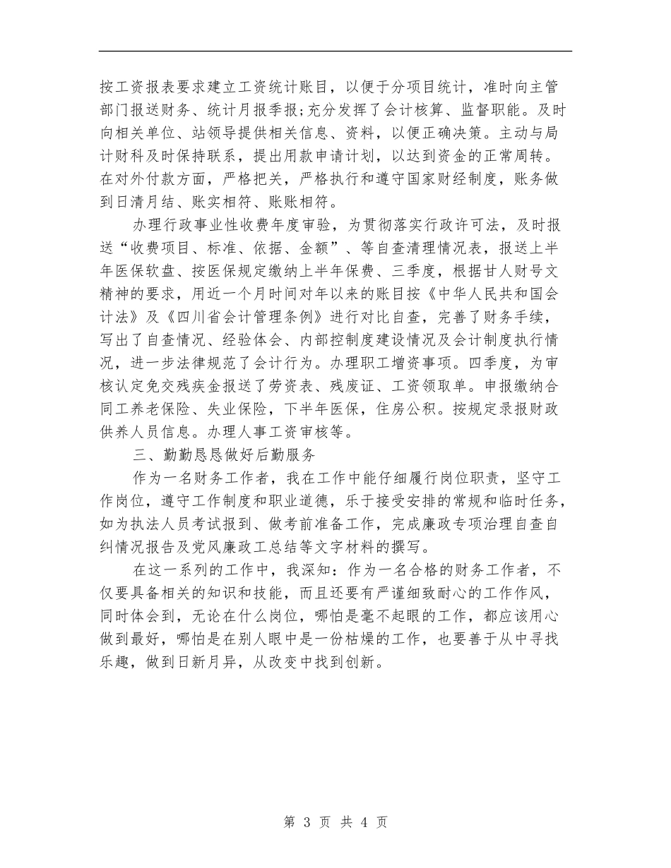 财务会计年终工作总结个人报告_第3页