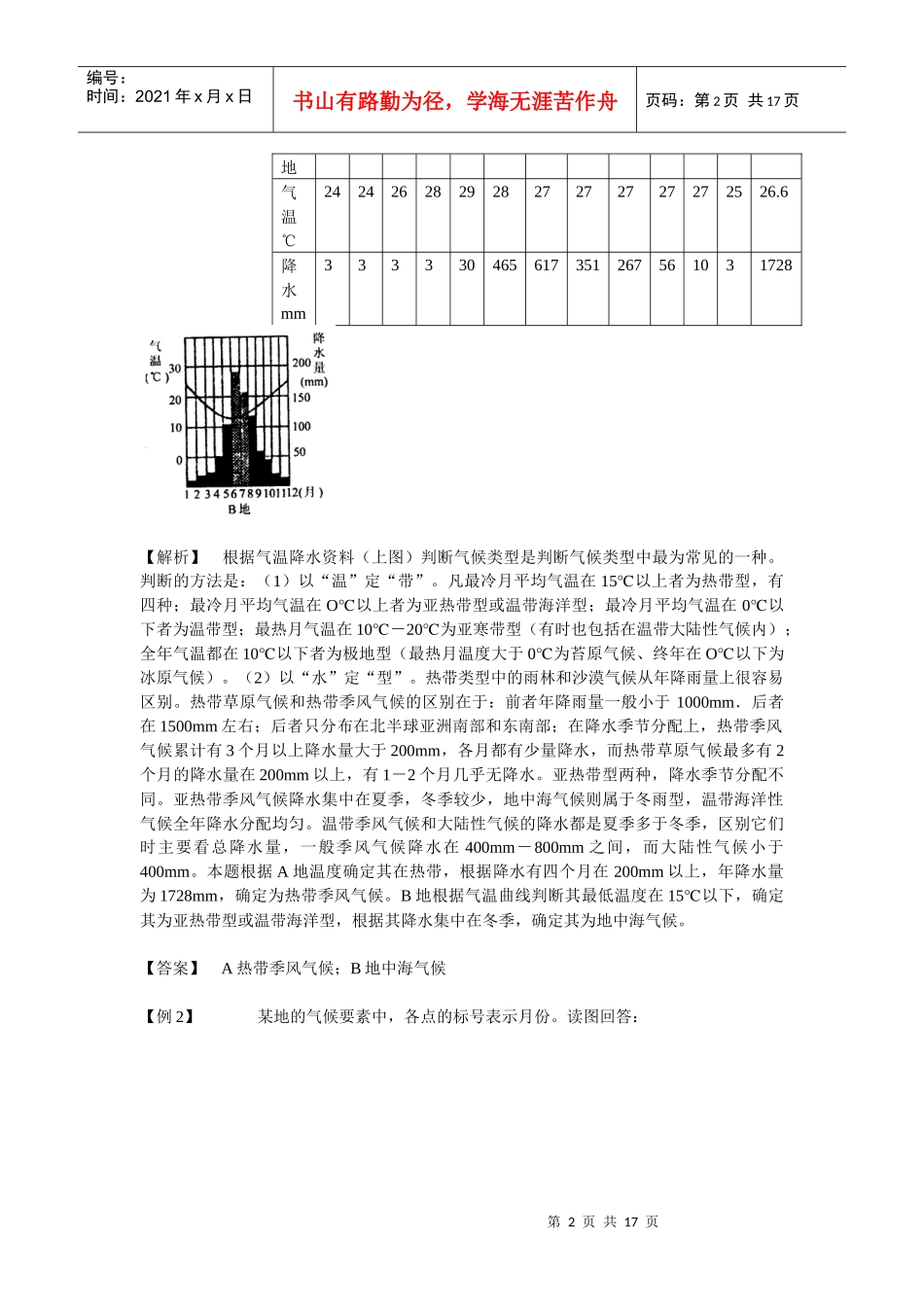 高三专题复习：大气环境典型例析_第2页