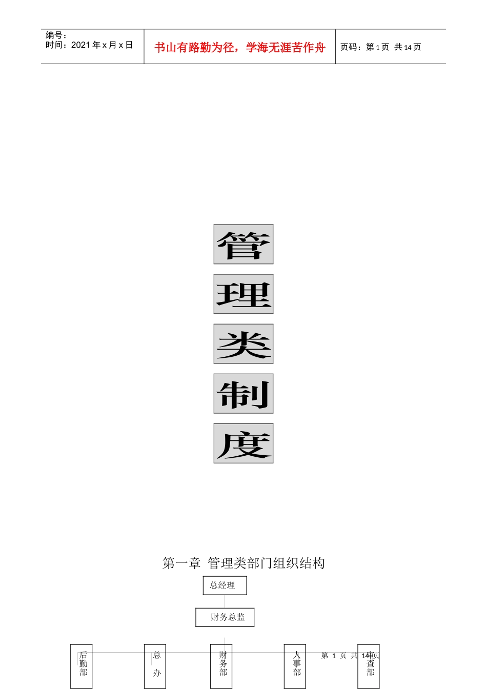 某公司部门岗位描述_第1页