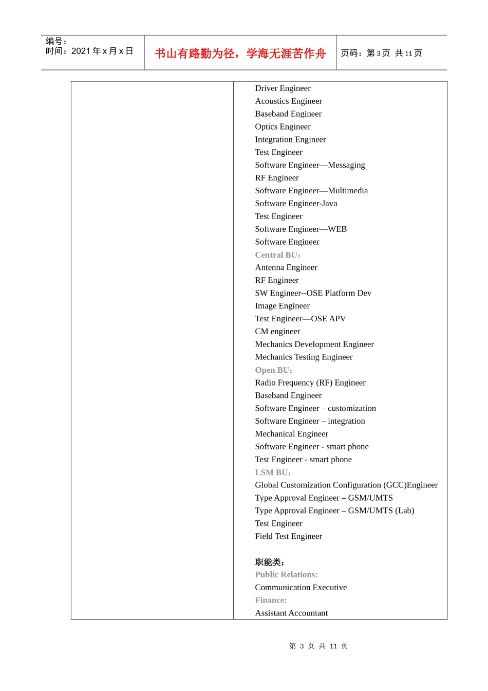 的卢在线客户招聘信息（500强企业和国内知名企业）_第3页