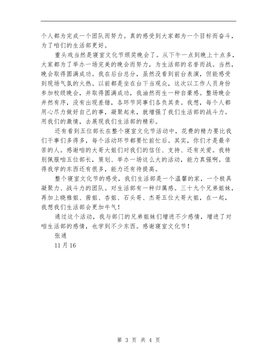 寝室文化节活动总结_第3页