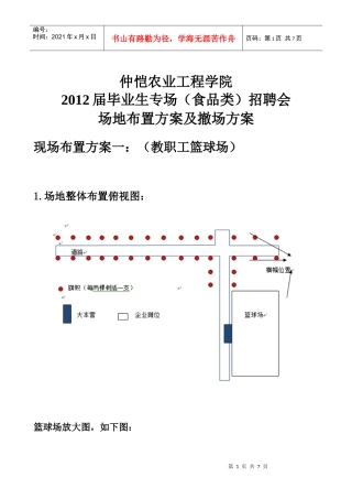 招聘会现场布置图(完整版)